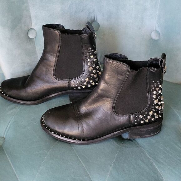 Sam Edelman rockstud leather boots - Picture 1 of 7